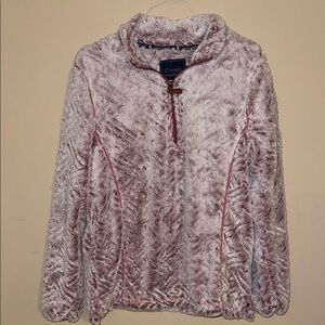 Simply Southern Cozy Pink Fleece Jacket XL